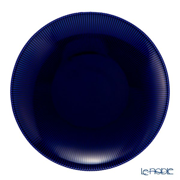 香蘭社 ピンストライプ 瑠璃 ルリ 大皿 26.5cm