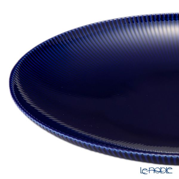 香蘭社 ピンストライプ 瑠璃 ルリ 大皿 26.5cm