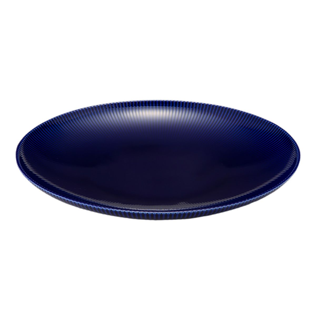 香蘭社 ピンストライプ 瑠璃 ルリ 大皿 26.5cm