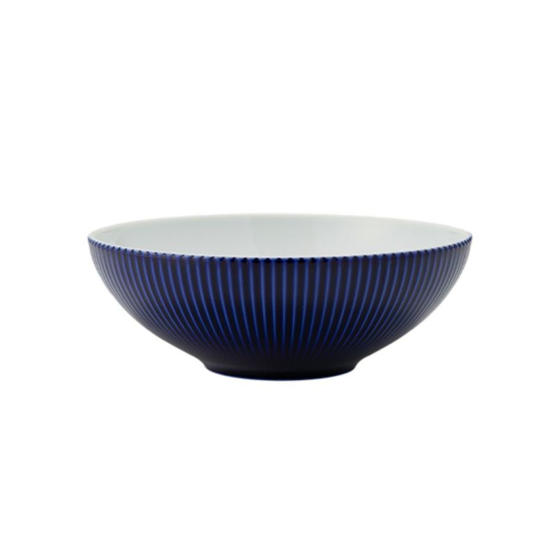 香蘭社 ピンストライプ 瑠璃 ルリ ボウル 14.5cm