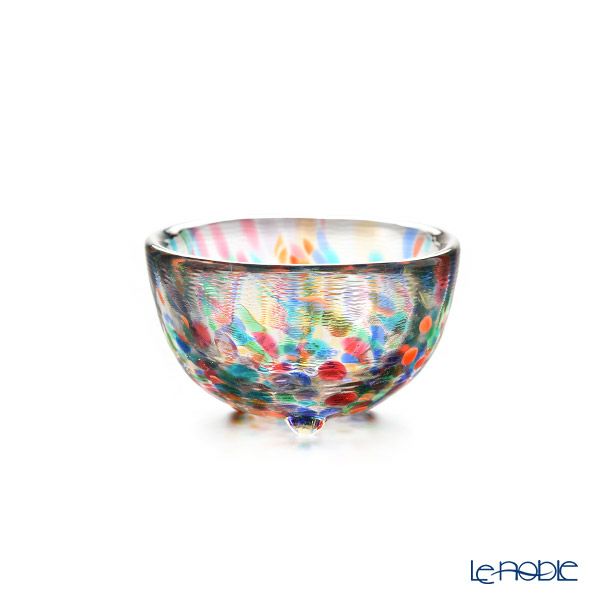 津軽びいどろ 五様ミニグラスセット ル・ノーブルオリジナル 5客 - わたゆき／あじさい／黄金空／舞桜／ねぶた囃子 -