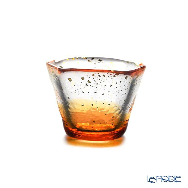 津軽びいどろ 五様ミニグラスセット ル・ノーブルオリジナル 5客 - 桜吹雪／山若葉／夜霧／朝の露／黄金空 -