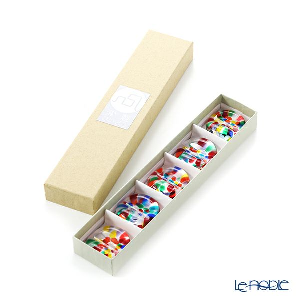 津軽びいどろ 箸置き ル・ノーブルオリジナル 5個セット ねぶた F-71393