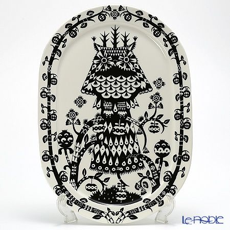 イッタラ（iittala） タイカ ブラック サービングプレート 41cm
