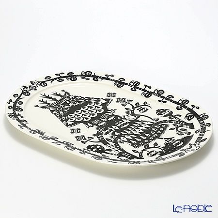 イッタラ（iittala） タイカ ブラック サービングプレート 41cm