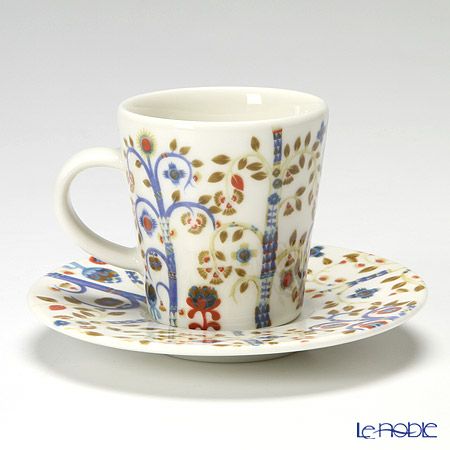 イッタラ（iittala） タイカ ホワイト エスプレッソカップ＆ソーサー 100ml