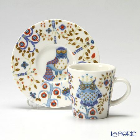 イッタラ（iittala） タイカ ホワイト エスプレッソカップ＆ソーサー 100ml