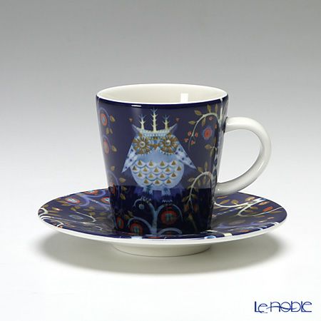 イッタラ（iittala） タイカ ブルー エスプレッソカップ＆ソーサー 100ml