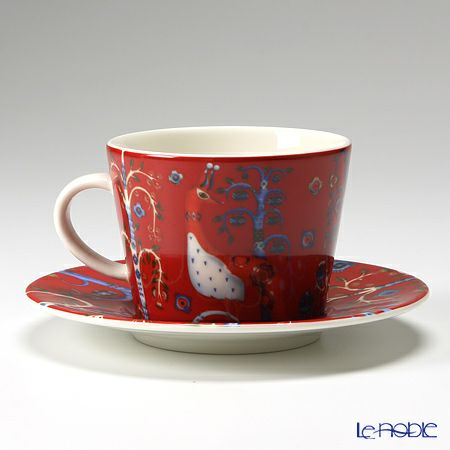イッタラ（iittala） タイカ レッド コーヒーカップ＆ソーサー 200ml