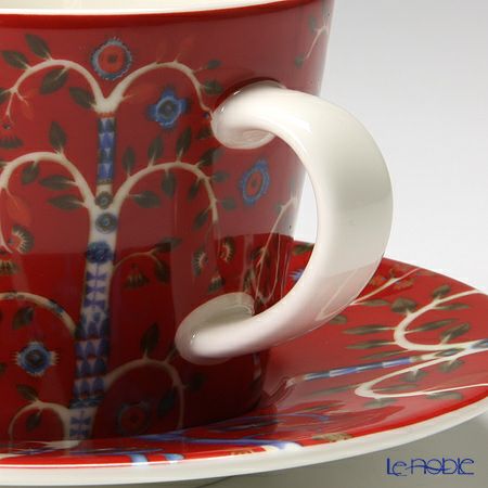 イッタラ（iittala） タイカ レッド コーヒーカップ＆ソーサー 200ml