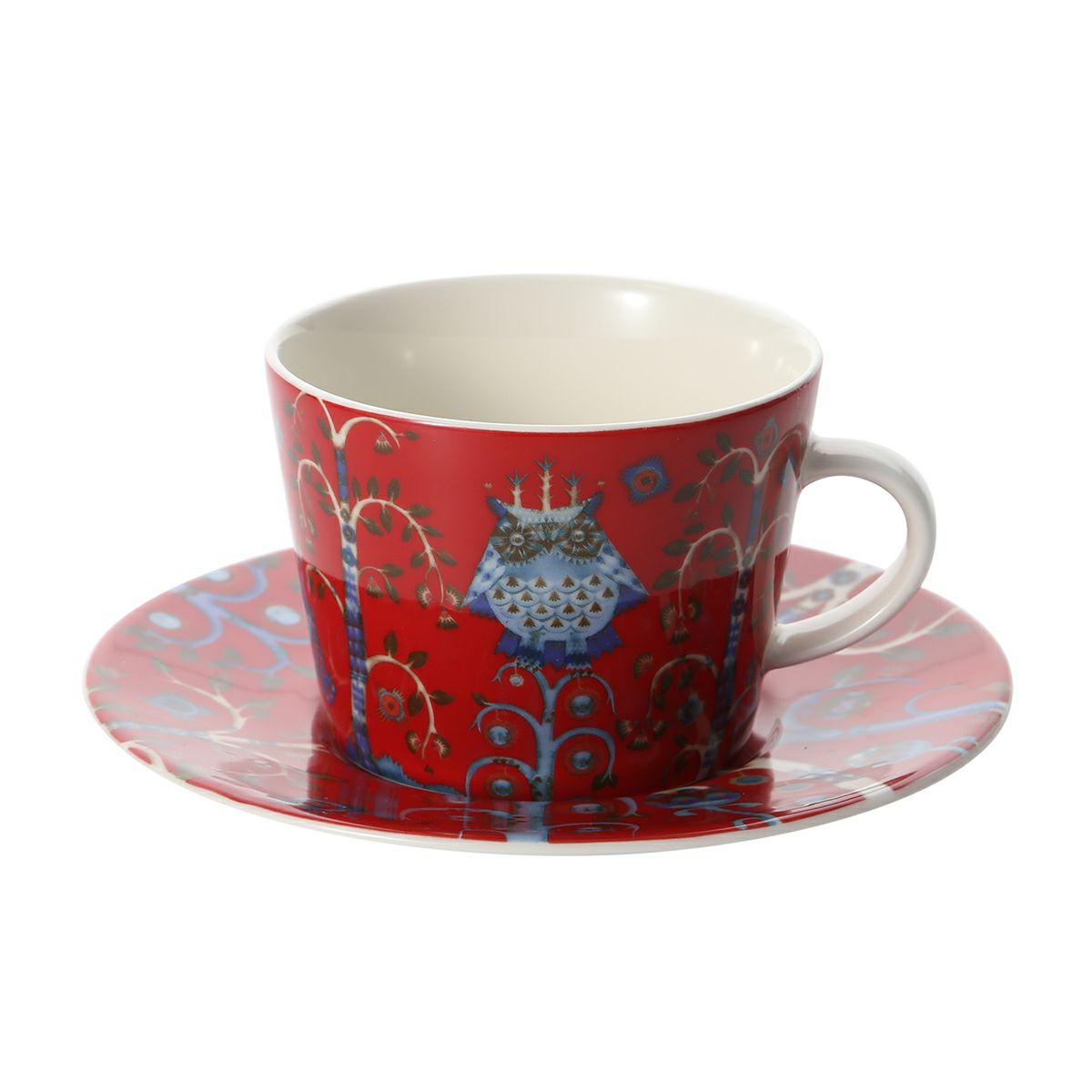 イッタラ（iittala） タイカ レッド コーヒーカップ＆ソーサー 200ml