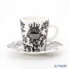 イッタラ（iittala） タイカ ブラック エスプレッソカップ＆ソーサー 100ml