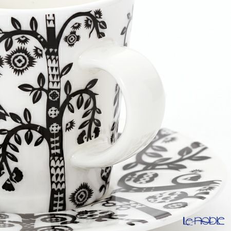 イッタラ（iittala） タイカ ブラック エスプレッソカップ＆ソーサー 100ml