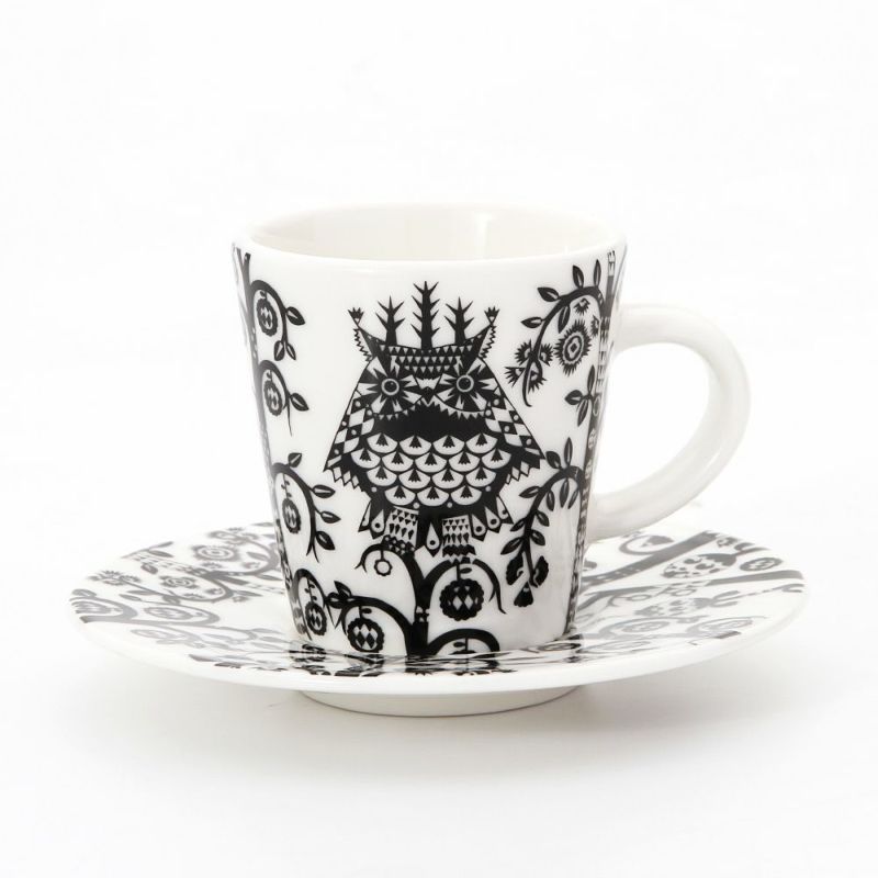イッタラ（iittala） タイカ ブラック エスプレッソカップ＆ソーサー 100ml