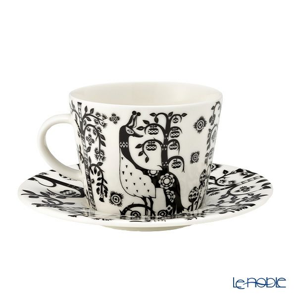イッタラ（iittala） タイカ ブラック コーヒーカップ＆ソーサー 200ml