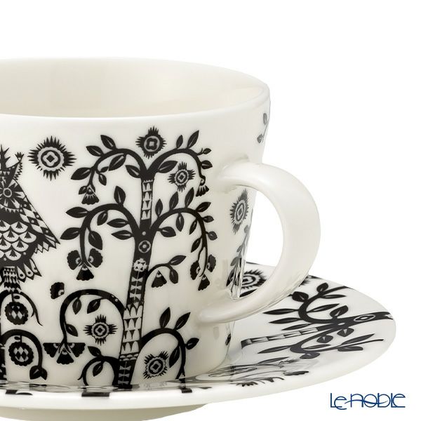 イッタラ（iittala） タイカ ブラック コーヒーカップ＆ソーサー 200ml