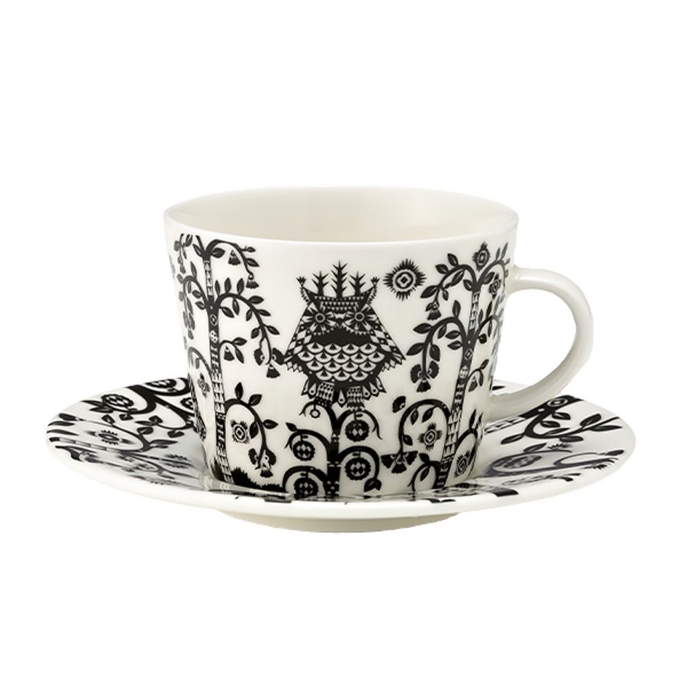 イッタラ（iittala） タイカ ブラック コーヒーカップ＆ソーサー 200ml