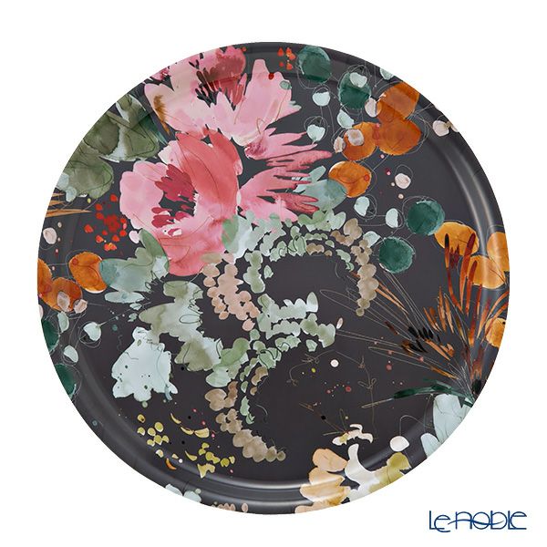 ary オーリー KELLY VENTURA／ガーデンブーケ トレイ 丸 31cm