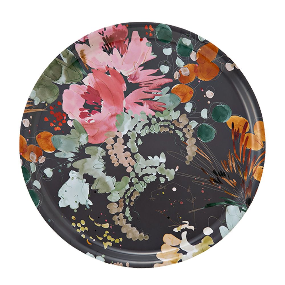 ary オーリー KELLY VENTURA／ガーデンブーケ トレイ 丸 31cm