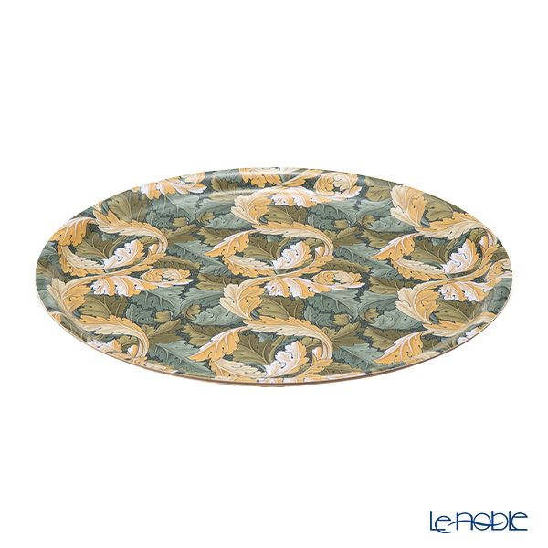 ary オーリー ウィリアムモリス／アカンサス トレイ 丸 31cm