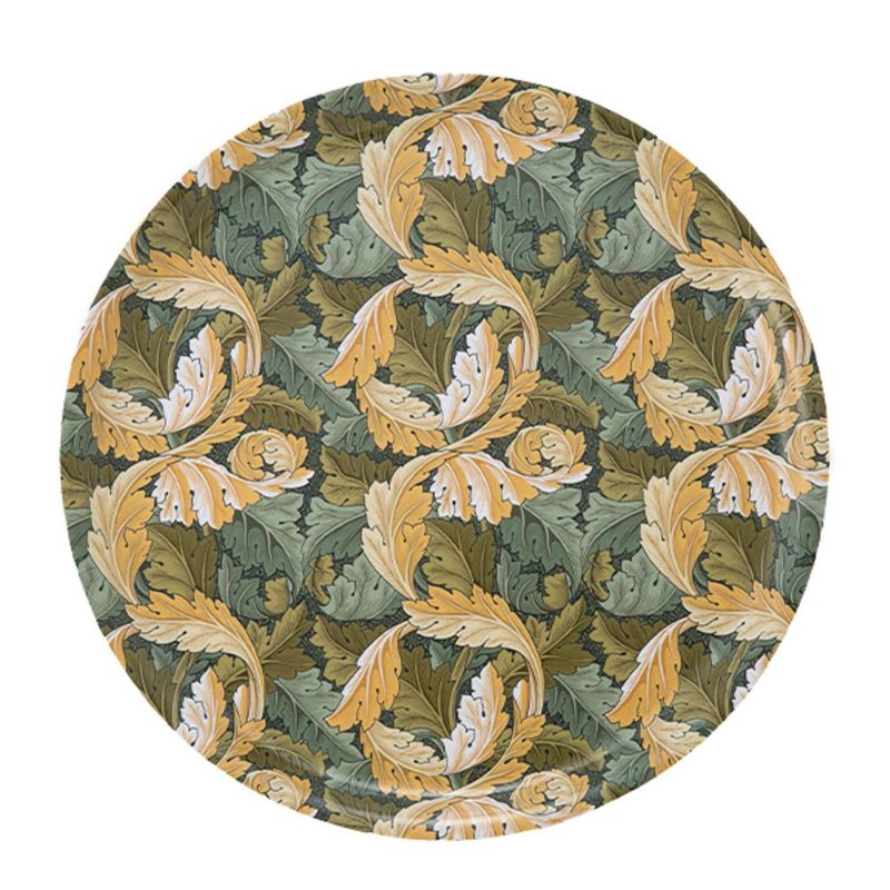 ary オーリー ウィリアムモリス／アカンサス トレイ 丸 31cm