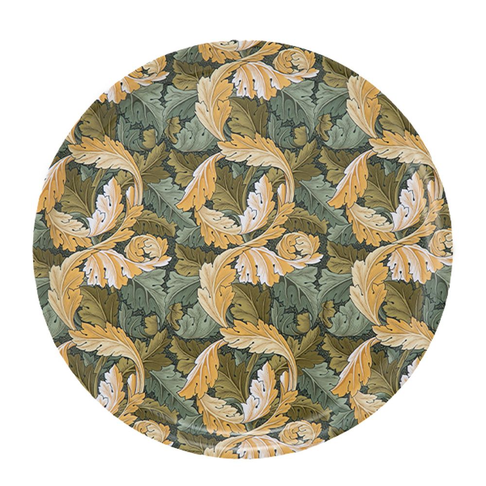 ary オーリー ウィリアムモリス／アカンサス トレイ 丸 31cm