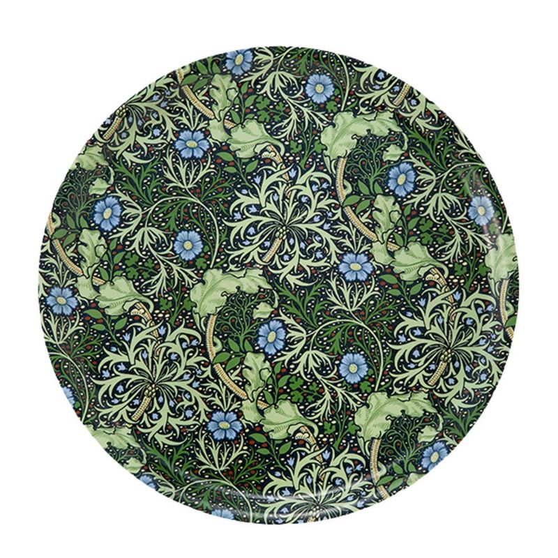 ary オーリー ウィリアムモリス／シーウィード トレイ 丸 31cm