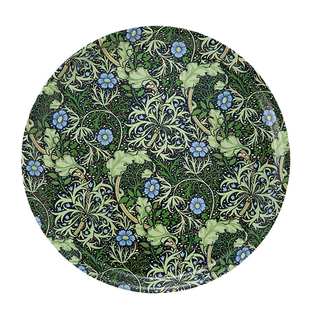 ary オーリー ウィリアムモリス／シーウィード トレイ 丸 31cm