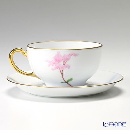 大倉陶園 富士山に咲く高原の花 碗皿（カップ＆ソーサー） 6客セット 89CU／E133