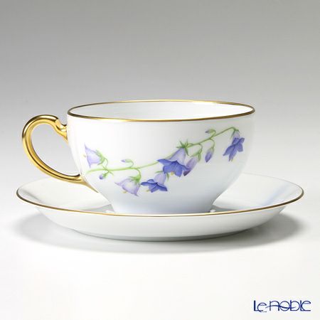 大倉陶園 富士山に咲く高原の花 碗皿（カップ＆ソーサー） 6客セット 89CU／E133