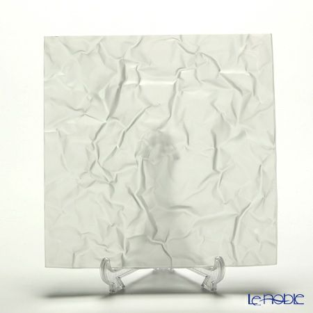 小松誠デザイン COM CRUMPLE フロスト プレート（L） 18.5cm