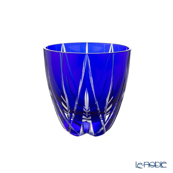 【伝統工芸】田島硝子 江戸切子 星華紋 ぐい呑み 瑠璃 75ml TK21-301-1B