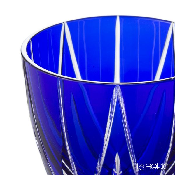 【伝統工芸】田島硝子 江戸切子 星華紋 ぐい呑み 瑠璃 75ml TK21-301-1B