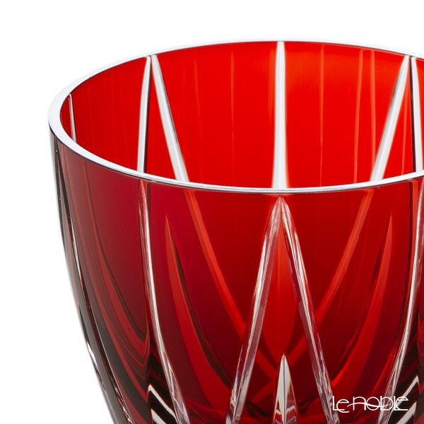 【伝統工芸】田島硝子 江戸切子 星華紋 ぐい呑み 銅赤 75ml TK21-301-1R