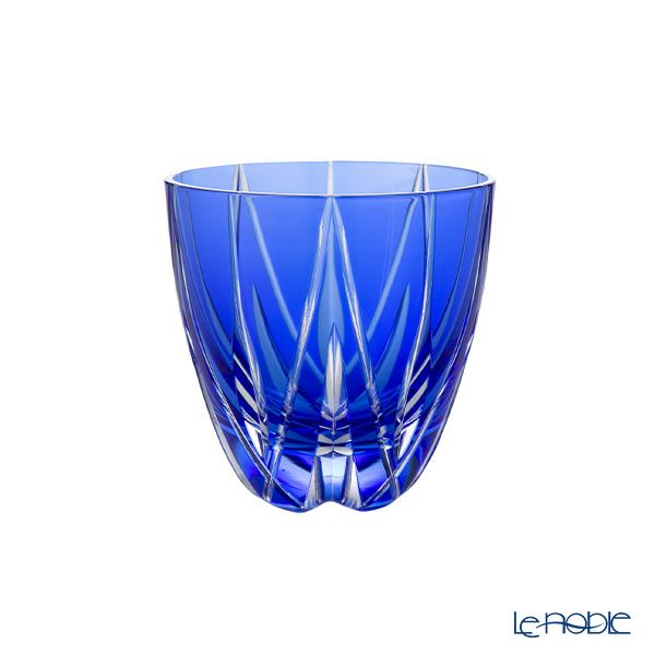 【伝統工芸】田島硝子 江戸切子 星華紋 ぐい呑み 青藍 75ml TK21-301-1A