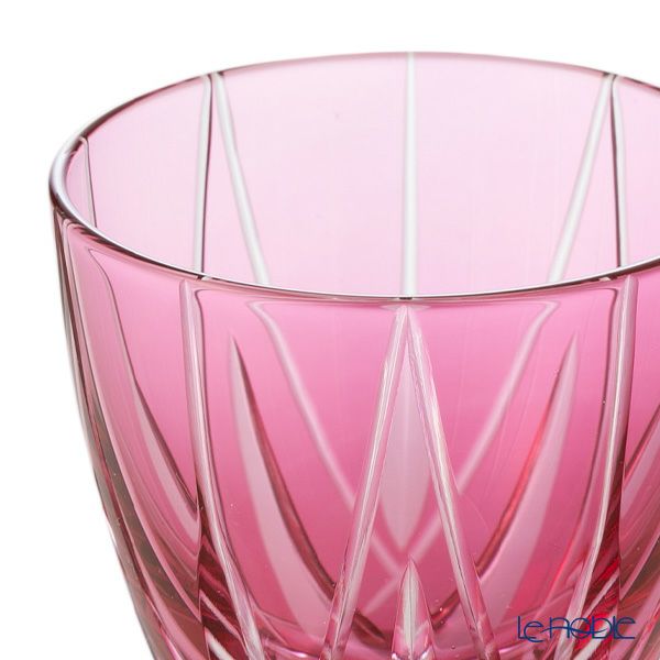 【伝統工芸】田島硝子 江戸切子 星華紋 ぐい呑み 金赤 75ml TK21-301-1P