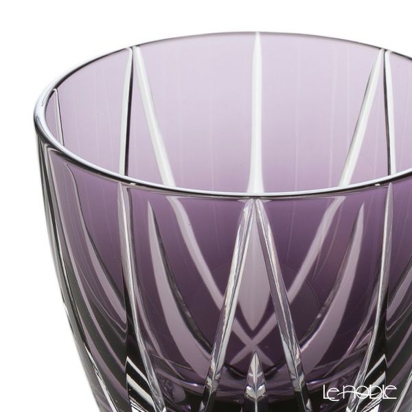 【伝統工芸】田島硝子 江戸切子 星華紋 ぐい呑み 紫 75ml TK21-301-1V