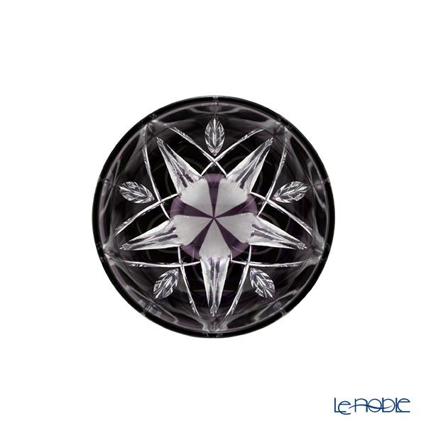 【伝統工芸】田島硝子 江戸切子 星華紋 ぐい呑み 紫 75ml TK21-301-1V