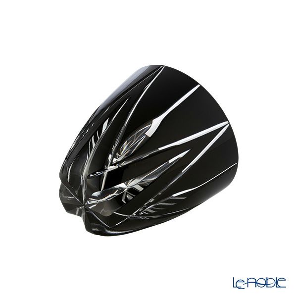 【伝統工芸】田島硝子 江戸切子 黒切子 星華紋 ぐい呑み 黒 75ml TK21-301-1K