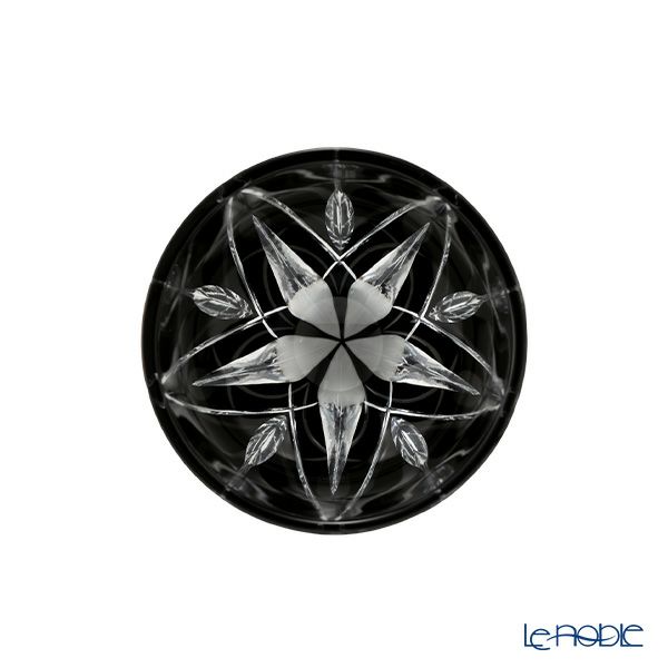 【伝統工芸】田島硝子 江戸切子 黒切子 星華紋 ぐい呑み 黒 75ml TK21-301-1K