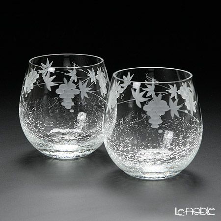 【伝統工芸】田島硝子 はな雪 ワインタンブラー ペア TG05-006-2