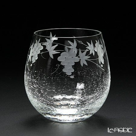 【伝統工芸】田島硝子 はな雪 ワインタンブラー ペア TG05-006-2