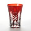 【伝統工芸】田島硝子 江戸切子 映見玉矢来 タンブラー レッド TG05-15-1R