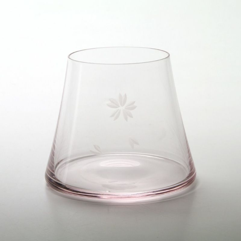 【伝統工芸】田島硝子 富士山宝永グラス サクラ TG13-014-1P 木箱入