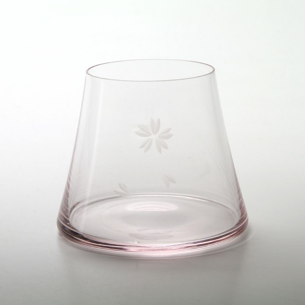 【伝統工芸】田島硝子 富士山宝永グラス サクラ TG13-014-1P 木箱入