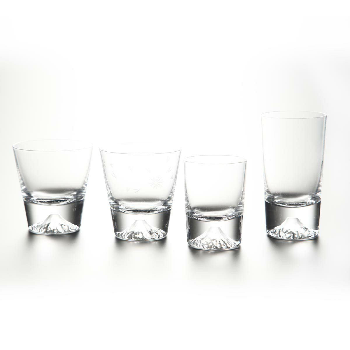 【伝統工芸】田島硝子 富士山グラス ミニロックグラス 150ml TG20-015-MR