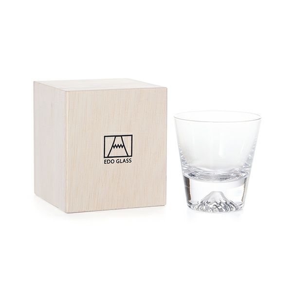 【伝統工芸】田島硝子 富士山グラス ミニロックグラス 150ml TG20-015-MR