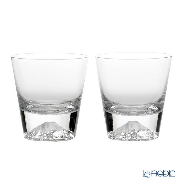 【伝統工芸】田島硝子 富士山グラス ロックグラス 270ml TG15-015-2R ペア【木箱入】