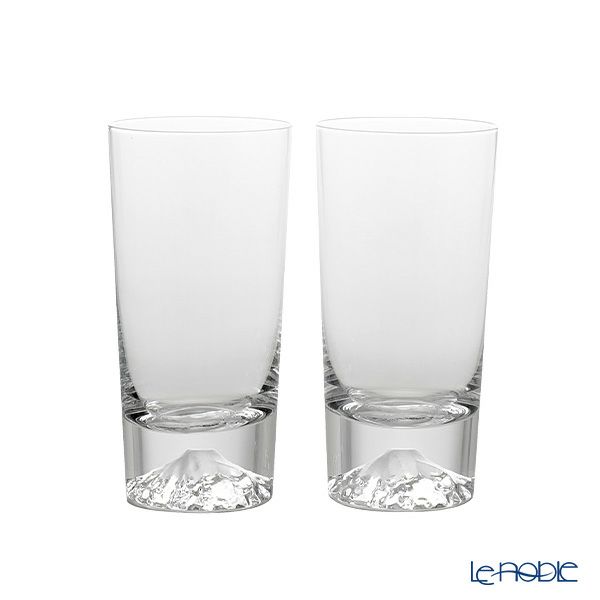 【伝統工芸】田島硝子 富士山グラス タンブラー 400ml TG15-015-2T ペア【木箱入】