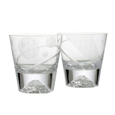 伝統工芸】田島硝子 富士山グラス ロックグラス 270ml TG15-015-2R